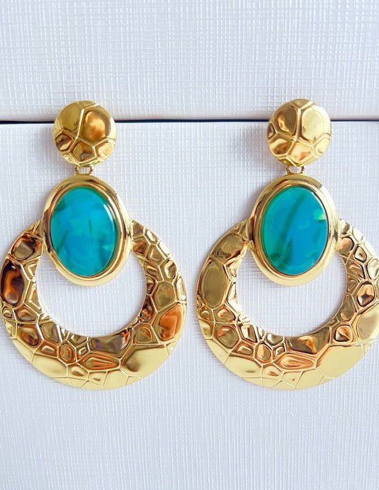 Gold Plated Drop Earrings