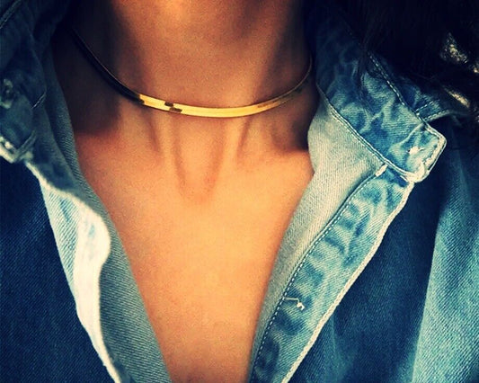 Gold Snake Necklace